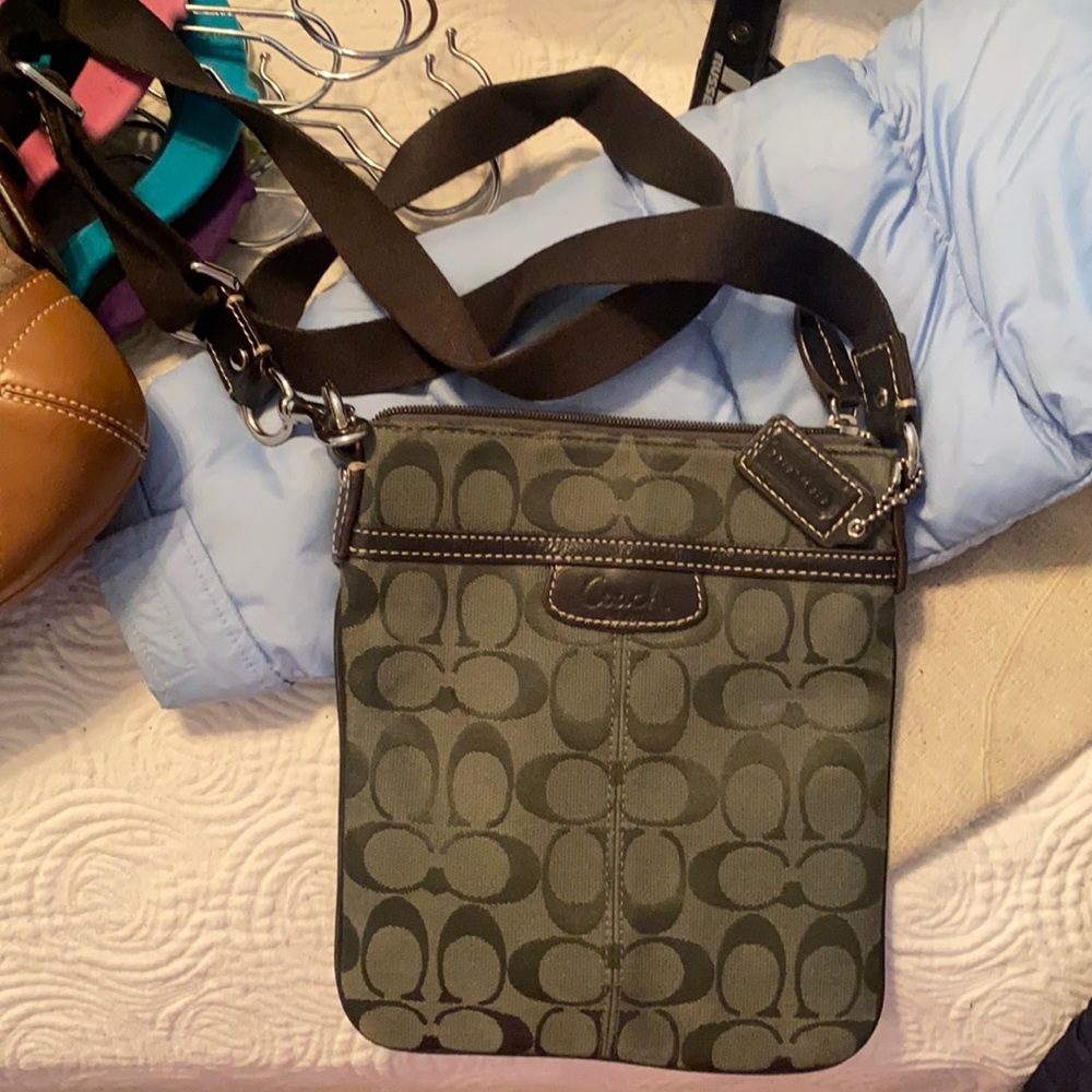 Green Coach Crossbody